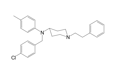 N-(4-Chlorobenzyl)-N-(4-methylphenyl)-1-(2-phenylethyl)piperidin-4-amine