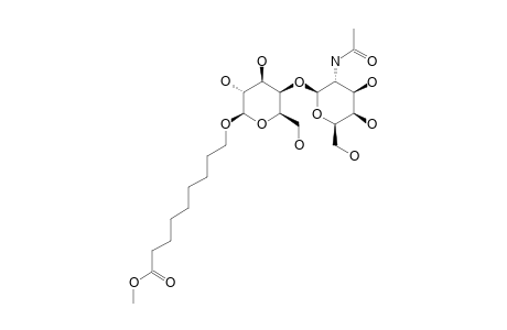 8-METHOXYCARBONYLOCTYL-4-O-(2-ACETAMIDO-2-DEOXY-BETA-D-GALACTOPYRANOSYL)-BETA-D-GALACTOPYRANOSIDE