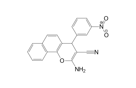 2-Amino-4-(3-nitrophenyl)-4H-benzo[h]chromene-3-carbonitrile