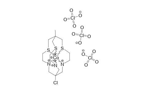 8-CHLORO-1-METHYL-3,13,16-TRITHIA-6,10,19-TRIAZABICYCLO-[6.6.6]-ICOSANE-COBALT-(III)-TRISPERCHLORATE