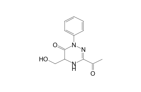 3-Acetyl-5-hydroxymethyl-1-phenyl-4,5-dihydro-1H-[1,2,4]triazin-6-one