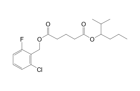 Glutaric acid, 2-chloro-6-fluorobenzyl 2-methylhex-3-yl ester