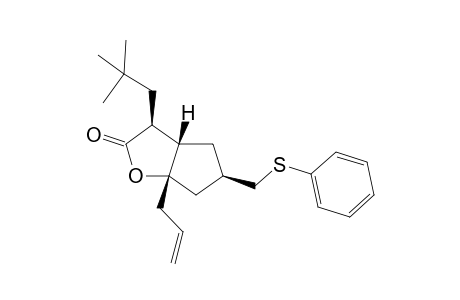 (1S,4S,5R,8S)-1-(t-Butylmethyl)-2-oxo-4-allyl-6-[(phenylthio)methyl]-3-oxabicyclo[3.3.0(4,8)]octane