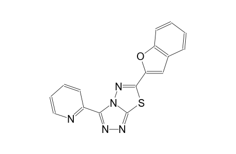 [1,2,4]triazolo[3,4-b][1,3,4]thiadiazole, 6-(2-benzofuranyl)-3-(2-pyridinyl)-