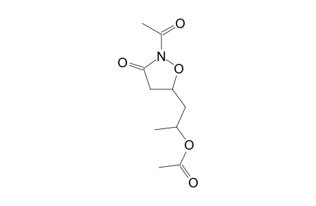 Acetic acid, 2-(2-acetyl-3-oxoisoxazolidin-5-yl)-1-methylethyl ester