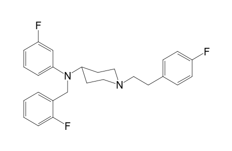 N-2-Fluorobenzyl-N-3-fluorophenyl-1-[2-(4-fluorophenyl)ethyl]piperidin-4-amine