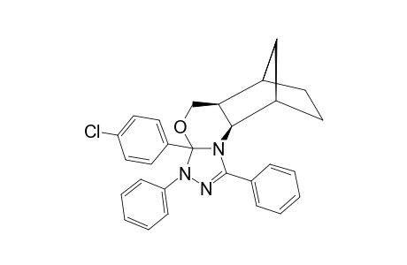 2-PARA-CHLOROPHENYL-5,8-METHANO-1,2R*,4AR*,5,6,7,8,8AS*-OCTAHYDRO-4H-3,1-BENZOXAZINO-[2,1-C]-2,5-DIPHENYL-2H-1,2,4-TRIAZOLINE