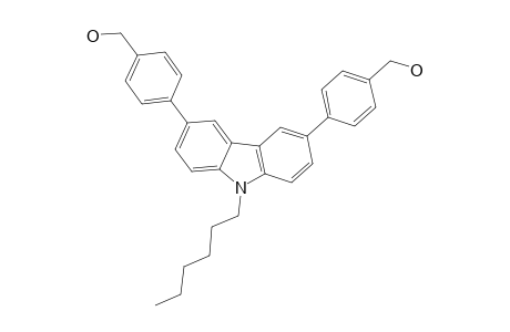 3,6-DI-(4-HYDROXYMETHYLPHENYL)-9-HEXYL-9H-CARBAZOLE