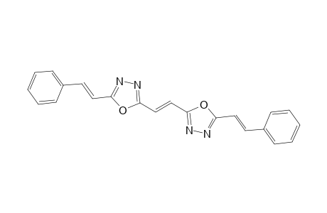 (E)-1,2-Bis{5-[(E)-2-phenylethenyl]-1,3,4-oxadiazol-2-yl}ethene