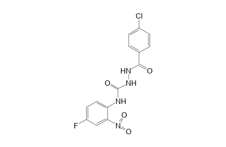 1-(p-chlorobenzoyl)-4-(4-fluoro-2-nitrophenyl)semicarbazide