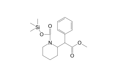 Trimethylsilyl 2-(2-methoxy-2-oxo-1-phenylethyl)piperidine-1-carboxylate