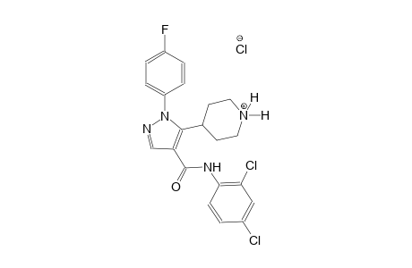 piperidinium, 4-[4-[[(2,4-dichlorophenyl)amino]carbonyl]-1-(4-fluorophenyl)-1H-pyrazol-5-yl]-, chloride