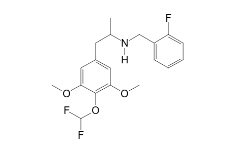 N-(2-Fluorobenzyl)-4-difluoromethoxy-3,5-dimethoxyamphetamine