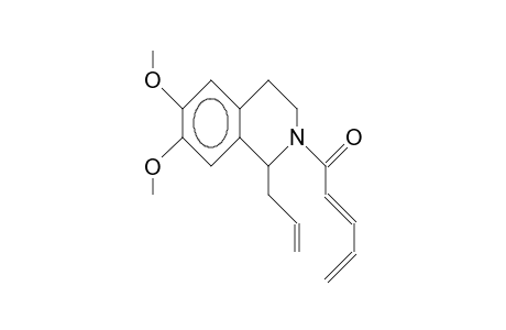 1-Allyl-6,7-dimethoxy-2-(2,4-pentadienoyl)-1,2,3,4-tetrahydro-isoquinoline