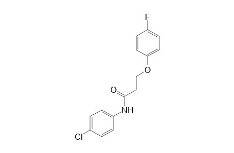 4'-chloro-3-(p-fluorophenoxy)propionanilide