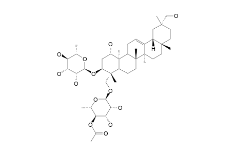 1-ALPHA,3-BETA,23,29-TETRAHYDROXYOLEAN-12-ENE-3-O-ALPHA-L-RHAMNOPYRANOSYL-23-O-ALPHA-L-4-ACETYLRHAMNOPYRANOSIDE