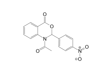 N-Acetyl-1,2-dihydro- 2-(4-nitrophenyl)-(4H)-3,1-benzoxazin-4-one