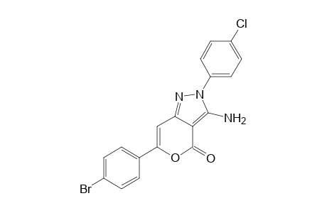 3-Amino-6-(4-bromophenyl)-2-(4-chlorophenyl)-4-oxo-4H-pyrano[4,3-c]pyrazole