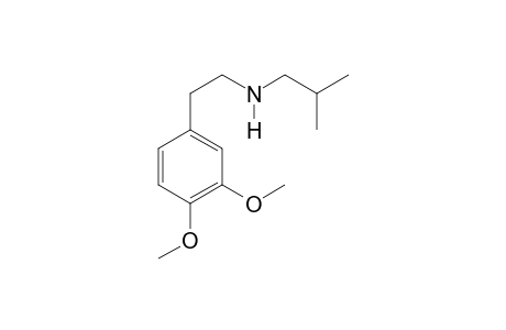 3,4,-Dimethoxyphenylethylamine, 2-methylpropyl ether