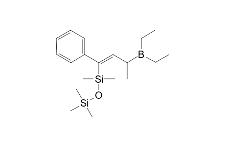 (E)-3-(diethylboryl)-1-[dimethyl(trimethylsilyloxy0silyl]-1-phenyl-1-butene