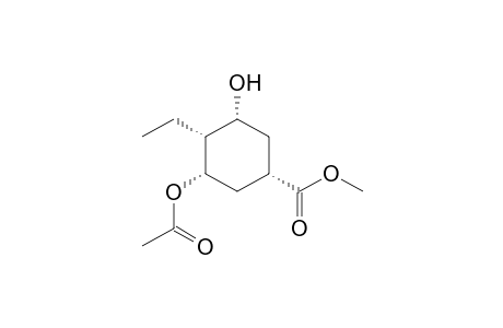 (1S,3S,4R,5R)-3-Acetoxy-4-ethyl-5-hydroxy-cyclohexanecarboxylic acid methyl ester