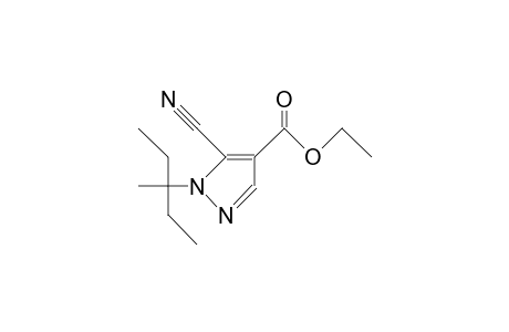 5-cyano-1-(1-ethyl-1-methyl-propyl)pyrazole-4-carboxylic acid ethyl ester