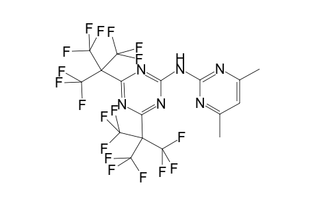 2-[(4,6-Dimethyl-2-pyrimidinyl)amino]-4,6-bis[2,2,2-trifluoro-1,1-bis(trifluoromethyl)ethyl]-1,3,5-triazine