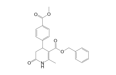 Benzyl 4-[4-(methoxycarbonyl)phenyl]-2-methyl-6-oxo-1,4,5,6-tetrahydro-3-pyridinecarboxylate
