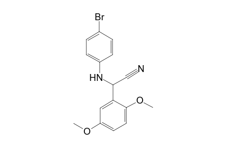 2-((4-bromophenyl)amino)-2-(2,5-dimethoxyphenyl)acetonitrile