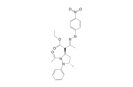 (PARA-NITROPHENYL)-HYDRAZONE_OF_ALPHA-(1-ACETYL-2-PHENYL-3-METHYL-5-PYRAZOLIDINYL)-ACETOACETIC_ESTER;DIASTEREOMER_1