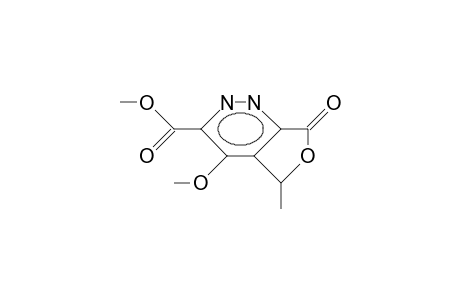 5,7-Dihydro-7H-3-methoxycarbonyl-4-methoxy-5-methyl-7-oxo-furo(3,4-E)pyradizine