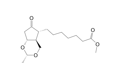 Methyl 7-[2'-methyl-6'-oxohexahydrocyclopenta-[1,3](4H)-dioxin-5'-yl]-heptanoate