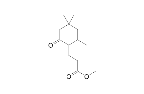 3-(1-oxo-3,5,5-trimethylcyclohexyl)methylpropionate