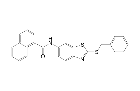 N-[2-(benzylsulfanyl)-1,3-benzothiazol-6-yl]-1-naphthamide