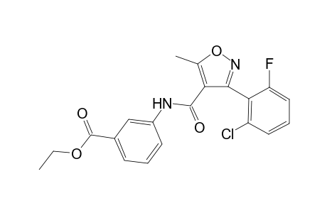 Ethyl 3-({[3-(2-chloro-6-fluorophenyl)-5-methyl-4-isoxazolyl]carbonyl}amino)benzoate