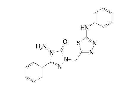 1-(5-Phenylamino-1,3,4-thiadiazol-2-yl)methyl-4-amino-3-phenyl-5-oxo-4,5-dihydro-[1,2,4]triazole