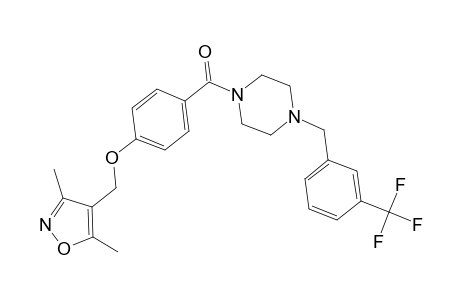 Piperazine, 1-[4-[(3,5-dimethyl-4-isoxazolyl)methoxy]benzoyl]-4-[[3-(trifluoromethyl)phenyl]methyl]-