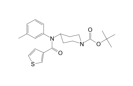 tert-Butyl-4-[(3-methylphenyl)(thiophene-3-carbonyl)amino]piperidine-1-carboxylate