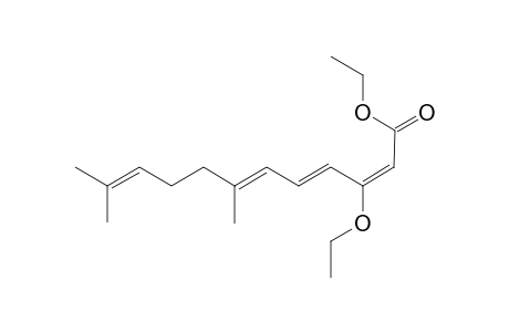 (2E,4E,6E)-ETHYL-3-ETHOXY-DODECA-2,4,6,10-TETRAENOATE