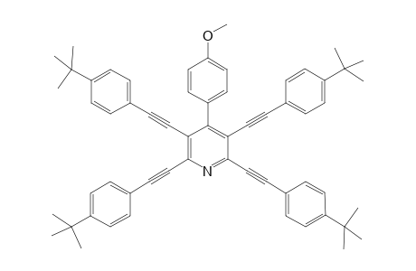 4-(4-Methoxyphenyl)-2,3,5,6-tetrakis((4-tert-butylphenyl)ethynyl)-pyridine