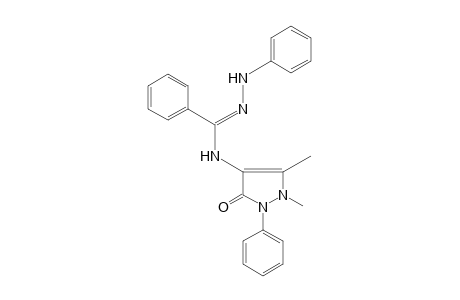 N-(2,3-dimethyl-5-oxo-1-phenyl-3-pyrazolin-4-yl)benzamide, phenylhydrazone