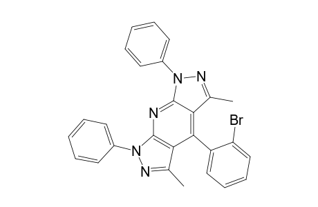 4-(2'-BrOMOPHENYL)-3,5-DIMETHYL-1,7-DIPHENYL-BISPYRAZOLO-[3,4-B;4',3'-E]-PYRIDINE