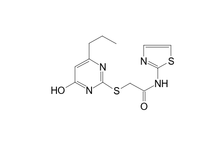 2-(4-Hydroxy-6-propyl-pyrimidin-2-ylsulfanyl)-N-thiazol-2-yl-acetamide