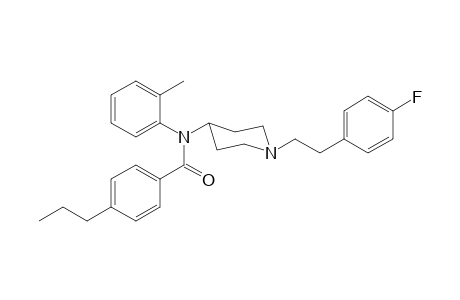 N-(1-[2-(4-Fluorophenyl)ethyl]piperidin-4-yl)-N-2-methylphenyl-4-propylbenzamide