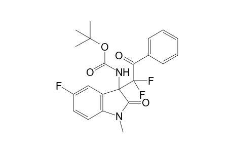 tert-Butyl 3-(1,1-difluoro-2-oxo-2-phenylethyl)-5-fluoro-1-methyl-2-oxoindolin-3-ylcarbamate