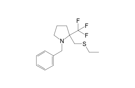 N-Benzyl-2-[(ethylsulfanyl)methyl]-2-(trifluoromethyl)pyrrolidine