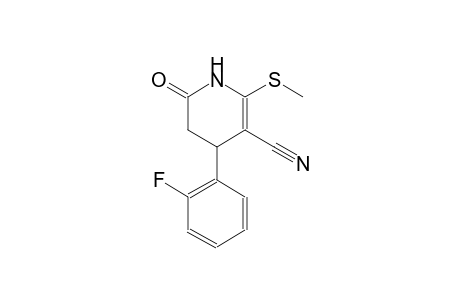 3-pyridinecarbonitrile, 4-(2-fluorophenyl)-1,4,5,6-tetrahydro-2-(methylthio)-6-oxo-