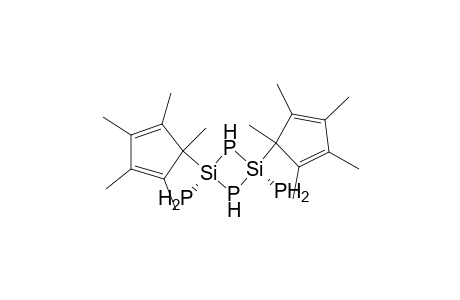 cis-2,4-Bis(1,2,3,4,5-penta methylcyclopentadienyl)-cis-2,4-diphosphino-1,3-diphospha-2,4-disilacyclobutane