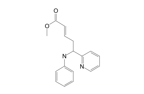 (E)-5-anilino-5-(2-pyridinyl)-2-pentenoic acid methyl ester