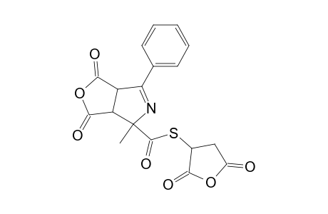 1H-Furo[3,4-c]pyrrole-4-carbothioic acid, 3,3a,4,6a-tetrahydro-4-methyl-1,3-dioxo-6-phenyl-, S-(tetrahydro-2,5-dioxo-3-furanyl) ester